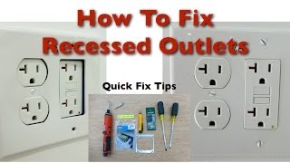 How to Fix Bad Recessed Outlets [upl. by Rodrick]