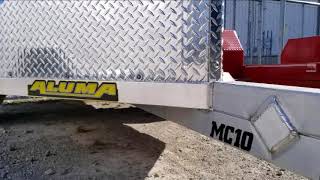 Aluma Aluminum MC10 Motorcycle Trailer Tutorial by Hitch It Trailers in Tulsa OK [upl. by Amikan]