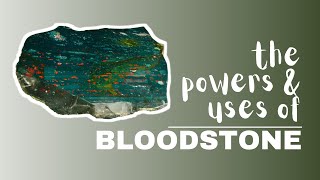 Bloodstone Spiritual Meaning Powers And Uses [upl. by Noguchi]