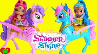 Shimmer and Shine Sparkle Glitter Play Doh Dresses [upl. by Neiman]