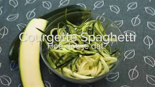 Hoe maak je courgette spaghetti PuurGezond [upl. by Older]