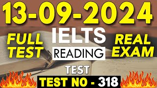 IELTS Reading Test 2024 with Answers  13092024  Test No  318 [upl. by Mccready193]