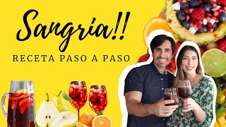 COMO HACER UNA SANGRIA RECETA [upl. by Daisy]