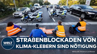 LETZTE GENERATION Berliner Kammergericht stuft KlimaStraßenblockade als Nötigung ein [upl. by Piscatelli132]