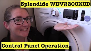 Splendide WDV2200XCD Control Panel Operations Video 79 [upl. by Alon]