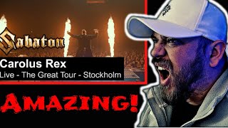 SABATON  Carolus Rex  Live Stockholm  REACTION [upl. by Karry879]