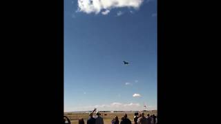 B1 bomber loud flyby at Kirtland Air Force Base airshow flyover [upl. by Nayd]