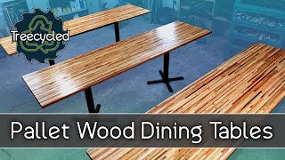 Pallet Wood Dining Tables [upl. by Dumah]