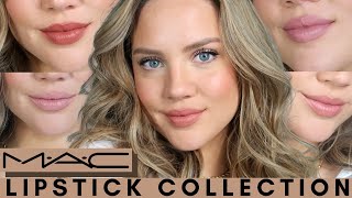 MAC Lipstick Collection  ALL wearable shades  Elanna Pecherle 2021 [upl. by Ragde]