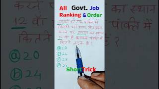 Q4 Ranking and order reasoning questions reasoningtricks shorts viralvideo sscssccgl rrb [upl. by Amsirak]