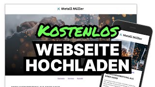 Webseite kostenlos auf dem Server hosten  eigene Domain  Tutorial für Anfänger [upl. by Astrix]