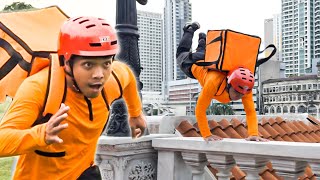 Delivery Rider pero walang Motor  Extreme Parkour [upl. by Dituri]