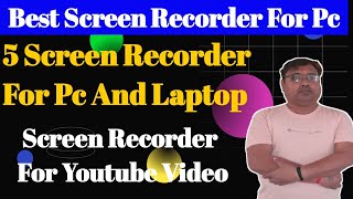 5 Best Screen Recorder For PC And Laptop Free  5 Best Screen Recorder For PC And Laptop Chrome [upl. by Anilos]