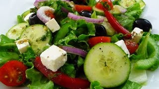 Easy Greek Salad recipe super healthy and delicious how to cook [upl. by Dibru]