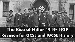 The rise of Hitler 19191929 revision for IGCSE amp GCSE History exams [upl. by Sanfourd448]