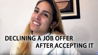 Confidently Declining a Job Offer StepbyStep Tutorial [upl. by Eendyc]