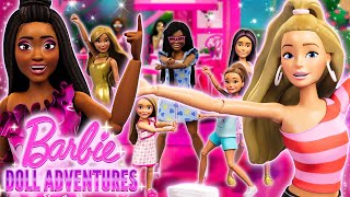 Barbie Doll Adventures  🎶 quotHAPPY DOLLIDAYquot Official Barbie Music Video [upl. by Thrasher]