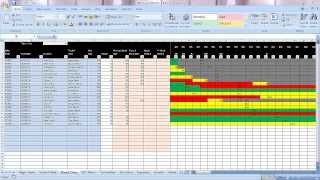 Excel Graphical Production Planning and Control Planner Manufacturing BOM Scheduling Demo Part 1 [upl. by Amber]