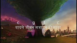 Ashutosh KC  MAYA  Official Lyrics And Guitar Chord [upl. by Ilahsiav]