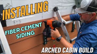 Installing Fiber Cement Siding on the Arched Cabin  homestead archedcabin Idaho [upl. by Hoppe739]