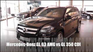 MercedesBenz GL 63 AMG vs GL 350 CDI [upl. by Nets]