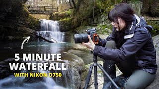 SPECTACULAR Waterfall in Wales 5 minute Photography with Nikon D750 [upl. by Portuna]