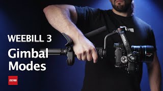 ZHIYUN WEEBILL 3 Official Tutorials 【EP5】Gimbal Shooting Modes amp Settings [upl. by Helbonnah]