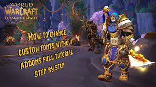 How to Change fonts WITHOUT addons in world of warcraft works in 2023 [upl. by Nwahsem536]