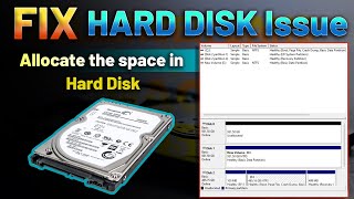 Set New Hard disk in PC and Fix hard disk issue error in disk management harddiskpartition [upl. by Giffard]