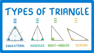 GCSE Maths  Types of Triangle 100 [upl. by Mauretta]