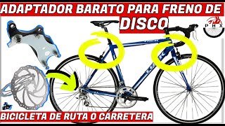 CONVERSION DE FRENOS V A DISCOS BICICLETA DE RUTA O CARRETERA RESTAURACIONBICICLETAS CICLISMO✅ [upl. by Ellehsar251]