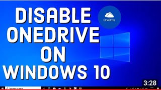 How To Disable OneDrive On YourWindows 10  Stop syncing a folder in OneDrive [upl. by Merril]