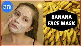 DIY BANANA FACE MASK  INSTANT FACE LIFTING [upl. by Laerol]