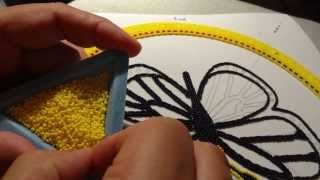 Spring Monarch Butterfly Cradleboard Beadwork [upl. by Akemrehs]