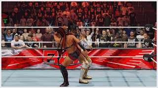 Wwe2k24 Raw women world championship bianca belair vs xia li after wretlemania [upl. by Odnomor]