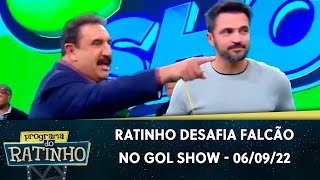 Ratinho desafia Falcão e Jukanalha no Gol Show  Programa do Ratinho 060922 [upl. by Bornie]