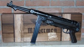 Umarex Legends MP German MP40 Legacy Edition CO2 Kal 45mm Stahl BB  Review und Schusstest [upl. by Linnette299]