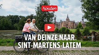 Van Deinze naar SintMartensLatem fietsroute [upl. by Beauchamp]