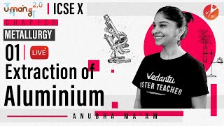 Metallurgy L1  Extraction of Aluminium  ICSE Class 10 Chemistry  Umang  Vedantu Class 9 and 10 [upl. by Tonkin]