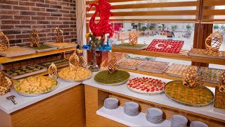 Trying Halal Buffet Breakfast in Türkiye  SELGE BEACH RESORT amp SPA  Alanya Turkey [upl. by Ainar]