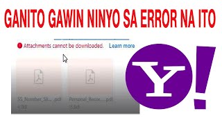 How to Fix Attachment cannot be downloaded from SSS Yahoo Email [upl. by Notsreik]