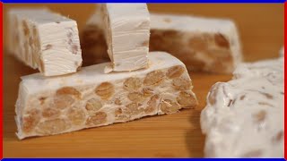 ITALIAN TORRONE Nougat Recipe Homemade in Italy [upl. by Hervey]