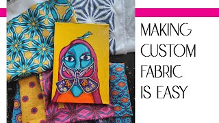 From Canvas to Cloth Creating Custom Fabrics with Your Paintings [upl. by Caine526]