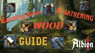 Albion online  I Earned 120k by gathering Tier 1 wood [upl. by Natye]