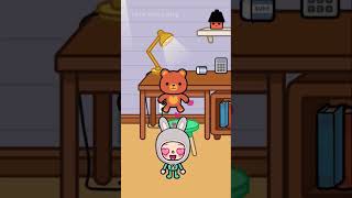 Farm girl take care of five bunny babies 🐰🩷  Toca life story shorts tocaboca [upl. by Ecyarg]