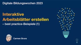 Interaktive Arbeitsblätter erstellen  Best PracticeBeispiele 1 [upl. by Hudis]