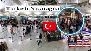 Nicaragua itinéraire Turkish les passagers à laéroport de Istanbul [upl. by Kylstra]