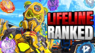 High Level Lifeline Ranked Gameplay  Apex Legends No Commentary [upl. by Othello824]