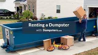 Renting a Dumpster with Dumpsterscom [upl. by Annawek]