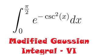 Gaussian Like Integral of Type  I  6 [upl. by Neve]